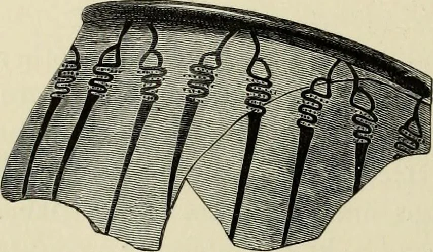 An illustration from Mycenae : a narrative of researches and discoveries at Mycenae and Tiryns, 1878, leaf 223