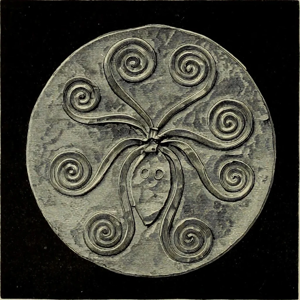 An illustration from Mycenae : a narrative of researches and discoveries at Mycenae and Tiryns, 1878, leaf 254