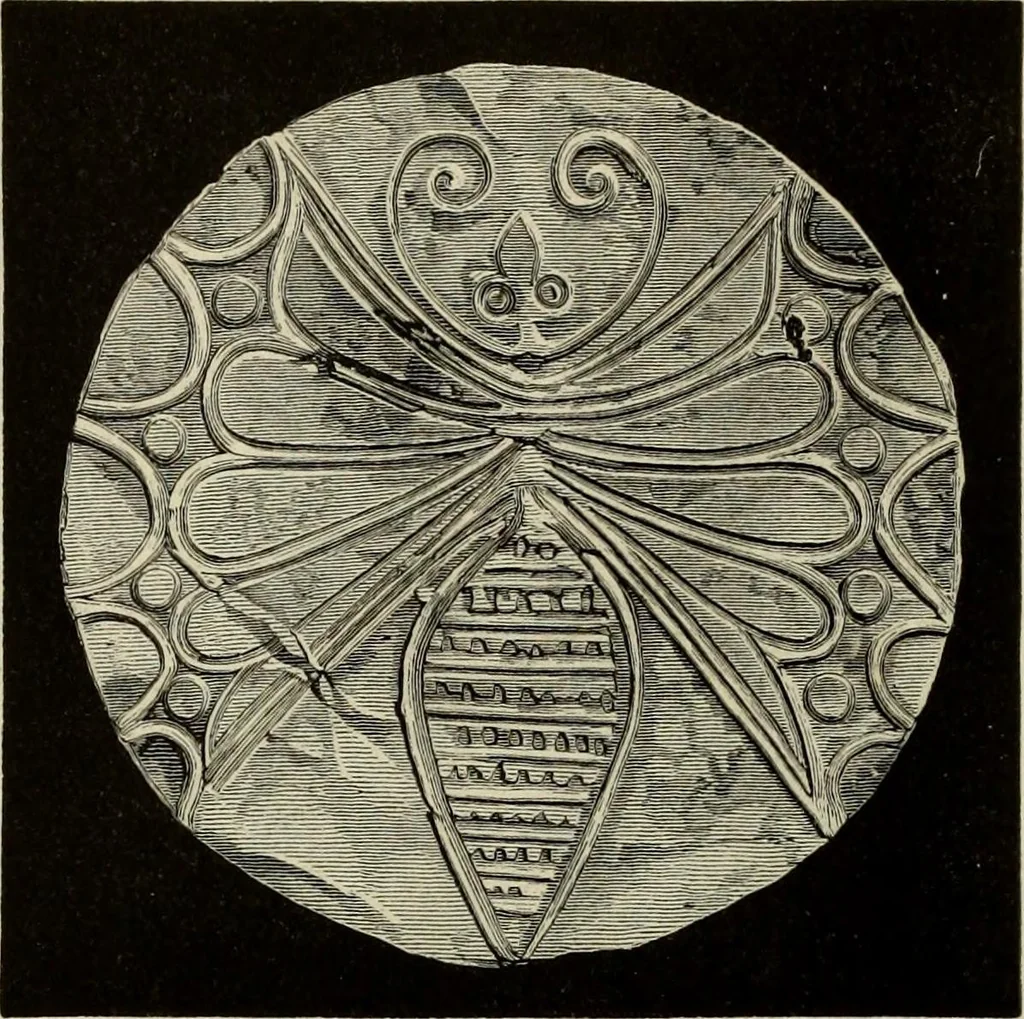 An illustration from Mycenae : a narrative of researches and discoveries at Mycenae and Tiryns, 1878, leaf 256