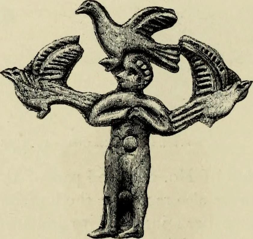 An illustration from Mycenae : a narrative of researches and discoveries at Mycenae and Tiryns, 1878, leaf 268