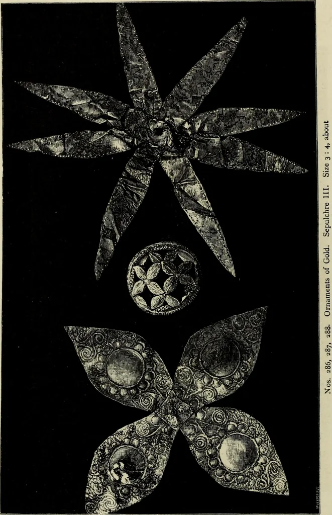 An illustration from Mycenae : a narrative of researches and discoveries at Mycenae and Tiryns, 1878, leaf 278