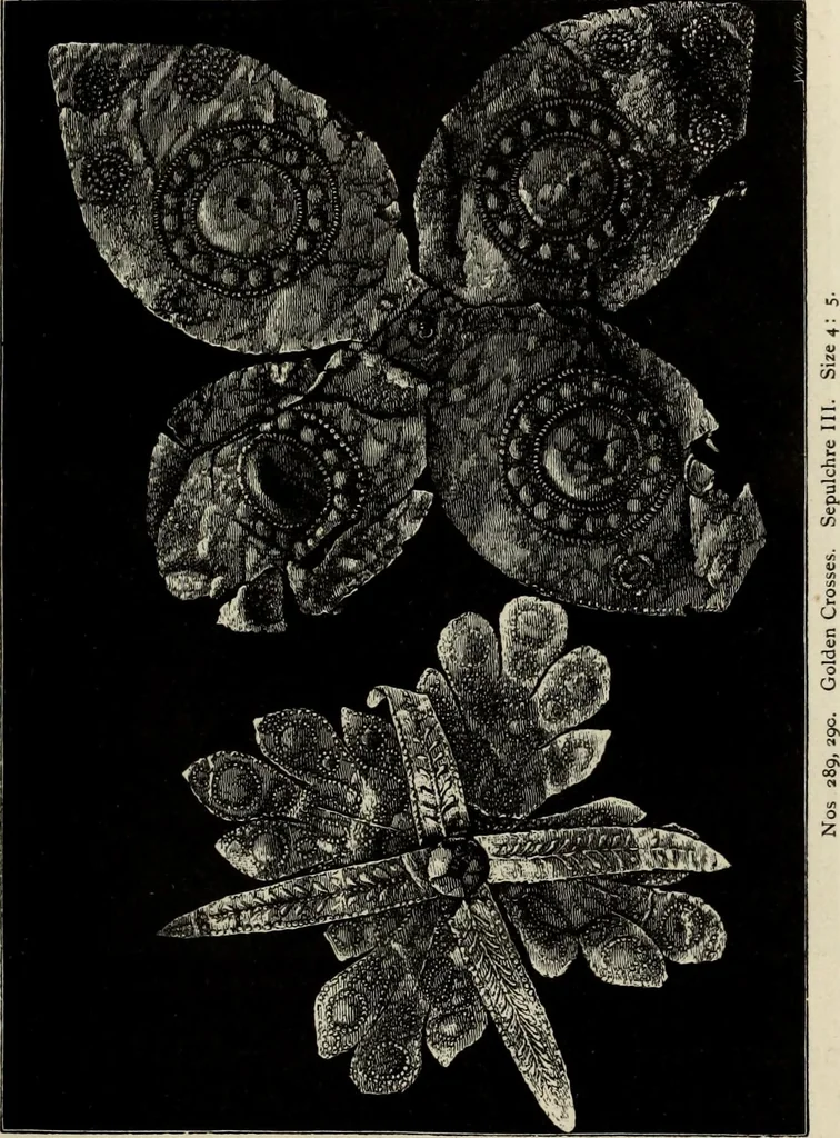 An illustration from Mycenae : a narrative of researches and discoveries at Mycenae and Tiryns, 1878, leaf 279