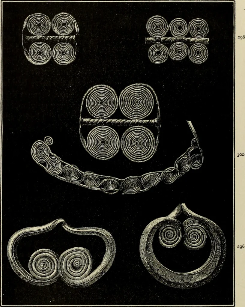 An illustration from Mycenae : a narrative of researches and discoveries at Mycenae and Tiryns, 1878, leaf 284