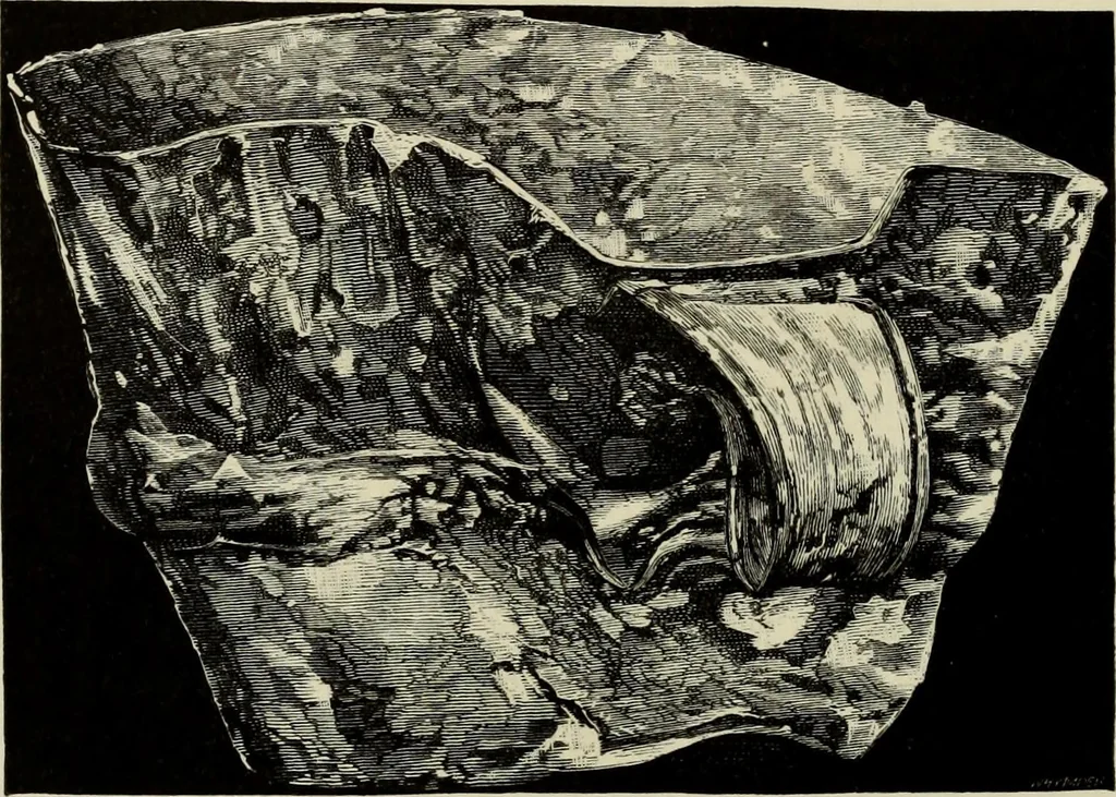 An illustration from Mycenae : a narrative of researches and discoveries at Mycenae and Tiryns, 1878, leaf 324