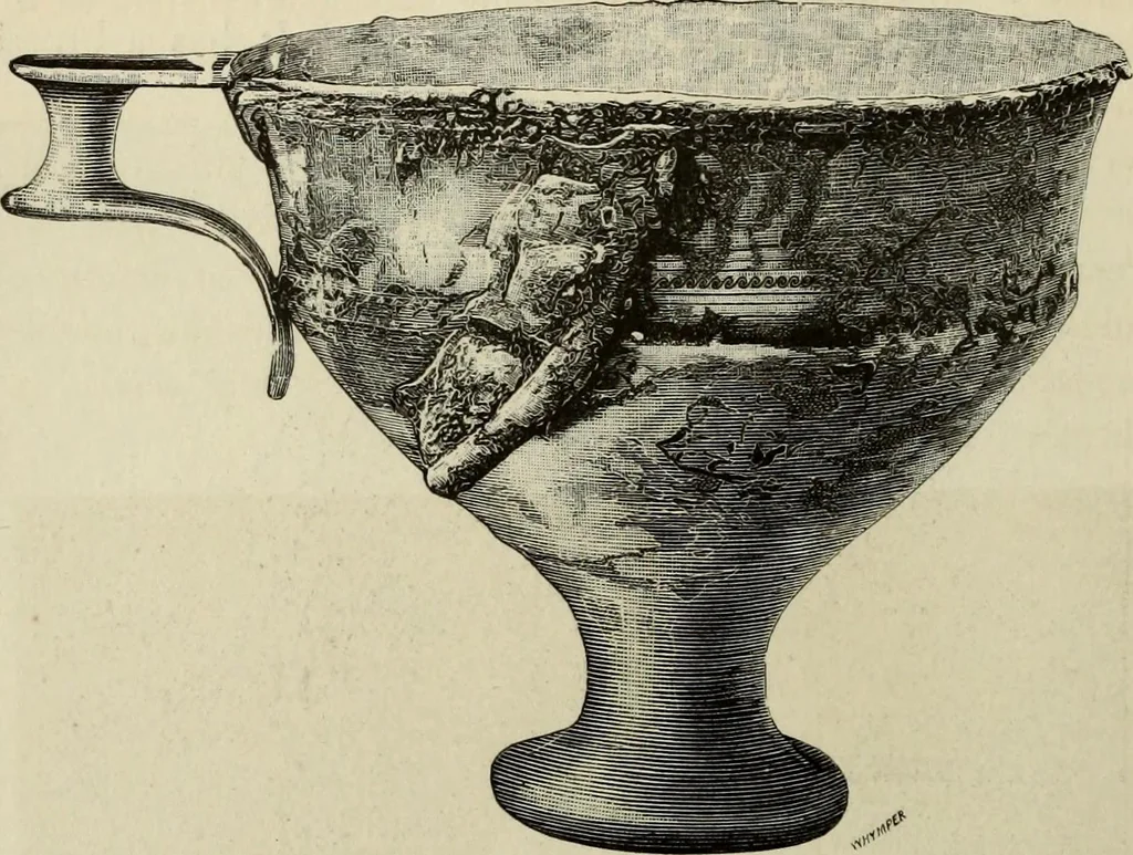 An illustration from Mycenae : a narrative of researches and discoveries at Mycenae and Tiryns, 1878, leaf 328