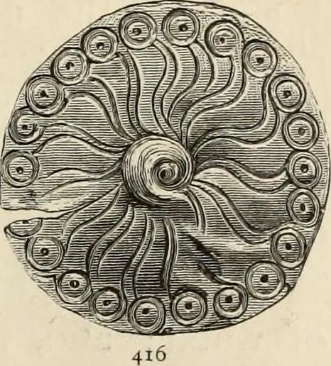An illustration from Mycenae : a narrative of researches and discoveries at Mycenae and Tiryns, 1878, leaf 353