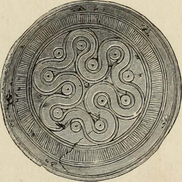 An illustration from Mycenae : a narrative of researches and discoveries at Mycenae and Tiryns, 1878, leaf 353