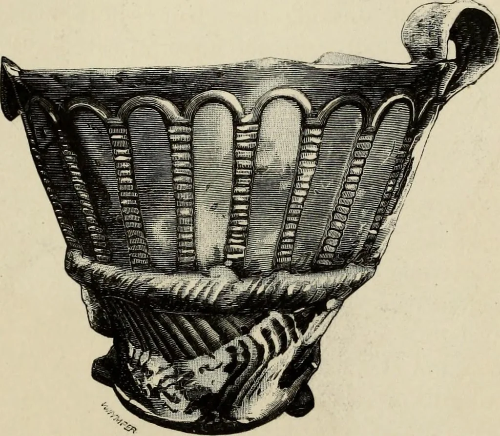 An illustration from Mycenae : a narrative of researches and discoveries at Mycenae and Tiryns, 1878, leaf 401