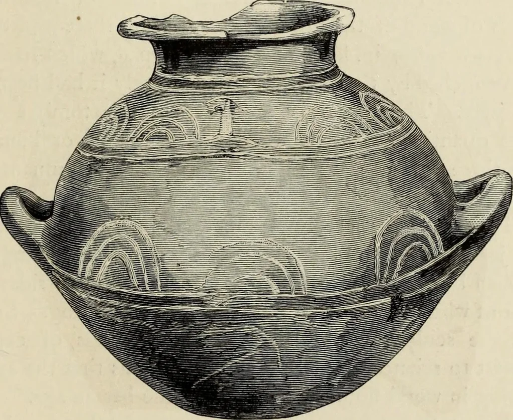 An illustration from Mycenae : a narrative of researches and discoveries at Mycenae and Tiryns, 1878, leaf 419