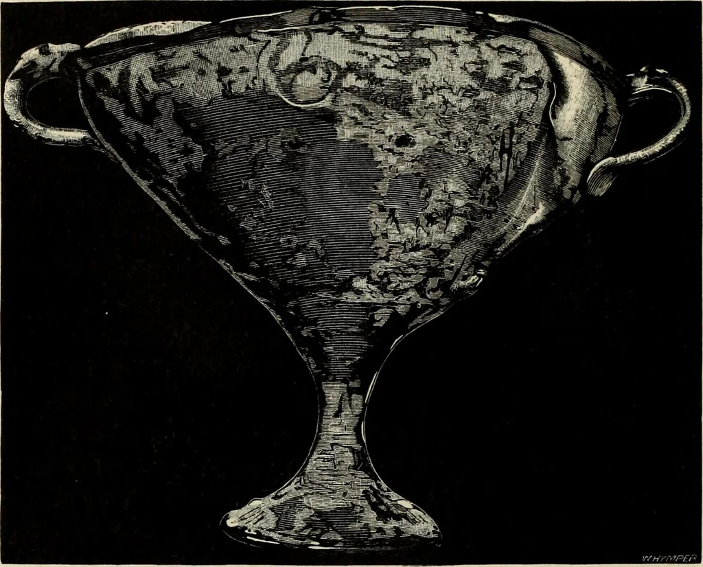 An illustration from Mycenae : a narrative of researches and discoveries at Mycenae and Tiryns, 1878, leaf 438