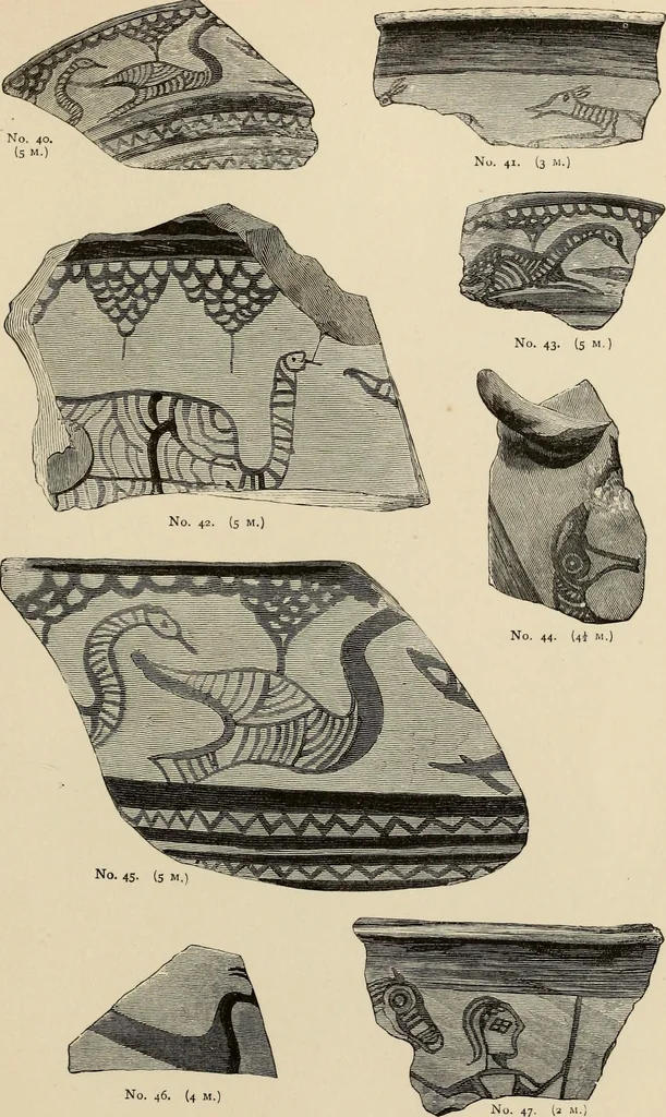 An illustration from Mycenae : a narrative of researches and discoveries at Mycenae and Tiryns, 1878, leaf 485