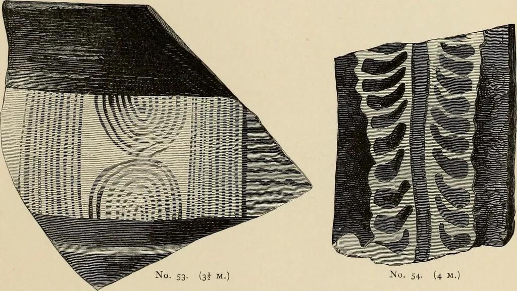 An illustration from Mycenae : a narrative of researches and discoveries at Mycenae and Tiryns, 1878, leaf 487