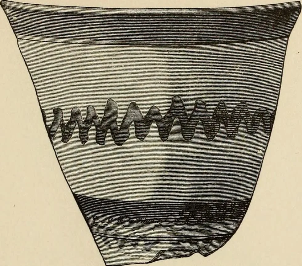 An illustration from Mycenae : a narrative of researches and discoveries at Mycenae and Tiryns, 1878, leaf 489