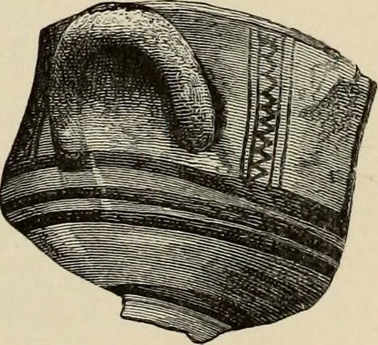 An illustration from Mycenae : a narrative of researches and discoveries at Mycenae and Tiryns, 1878, leaf 489