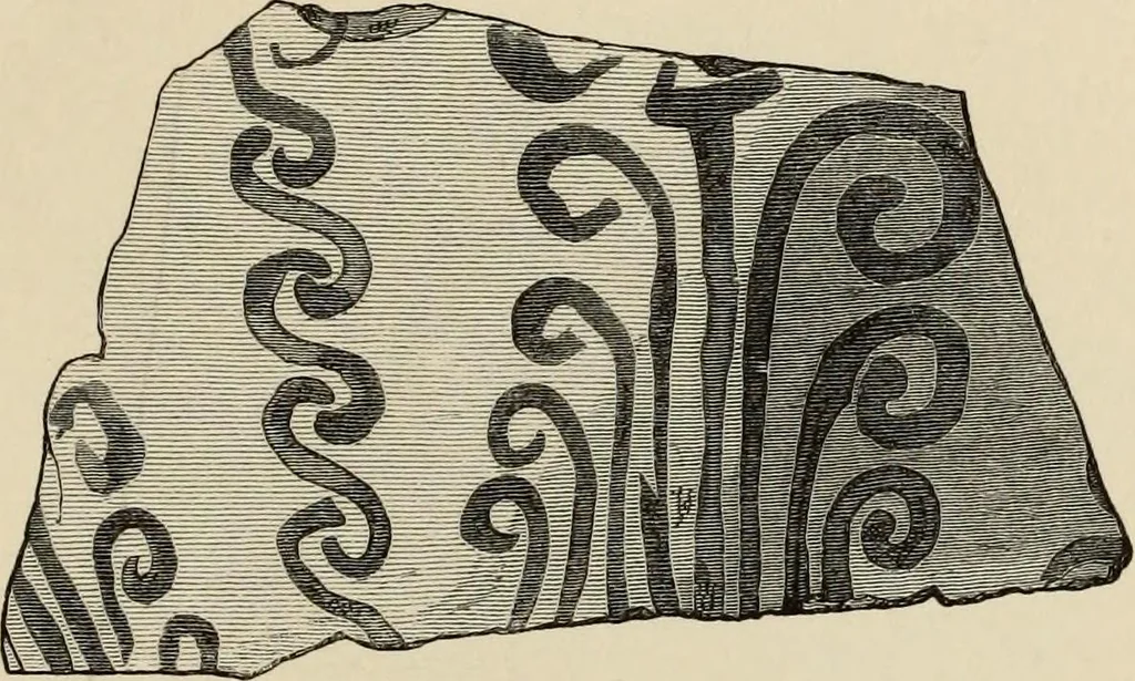 An illustration from Mycenae : a narrative of researches and discoveries at Mycenae and Tiryns, 1878, leaf 491