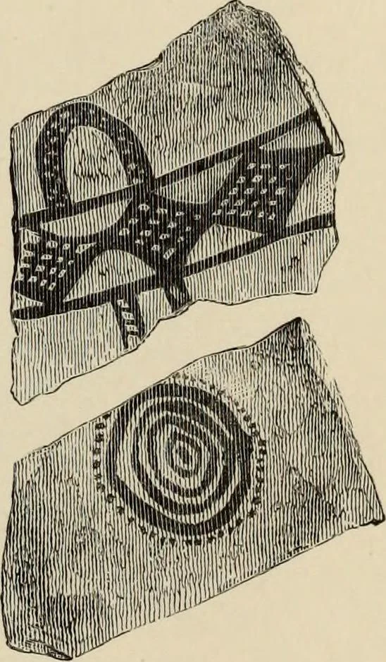 An illustration from Mycenae : a narrative of researches and discoveries at Mycenae and Tiryns, 1878, leaf 491