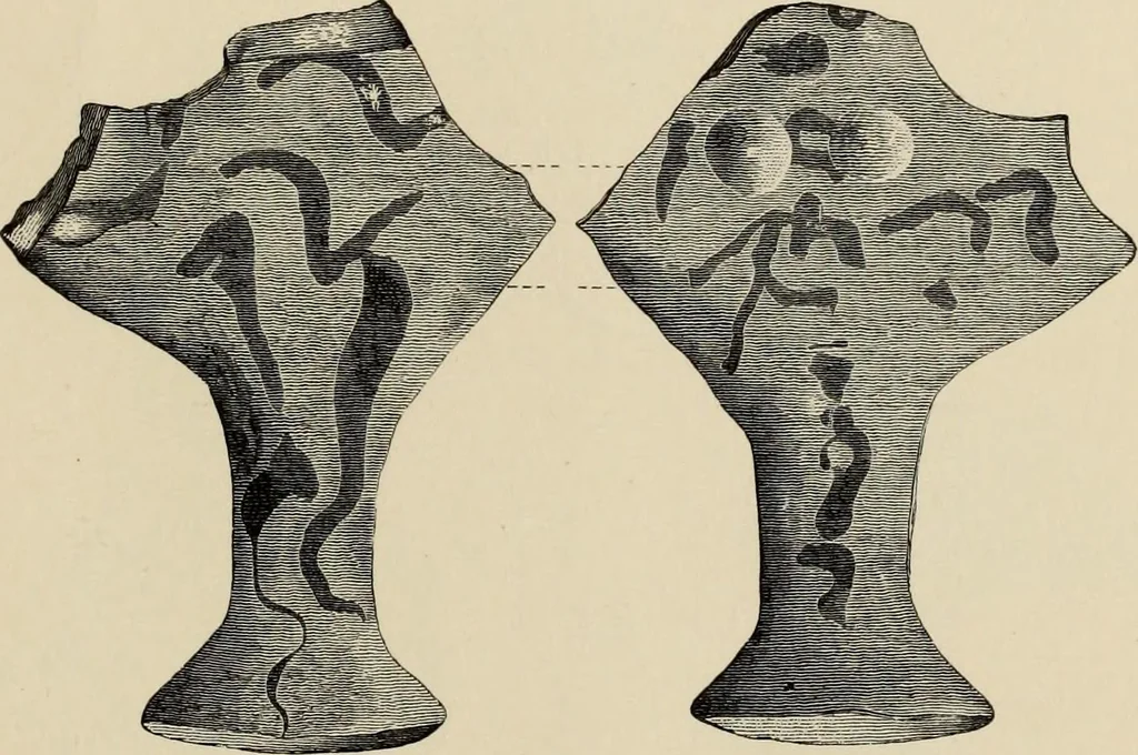 An illustration from Mycenae : a narrative of researches and discoveries at Mycenae and Tiryns, 1878, leaf 501