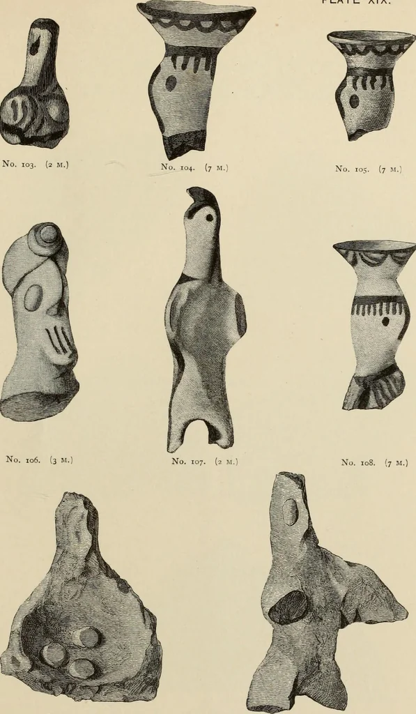 An illustration from Mycenae : a narrative of researches and discoveries at Mycenae and Tiryns, 1878, leaf 503
