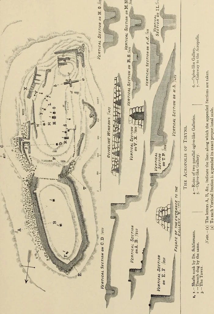 An illustration from Mycenae : a narrative of researches and discoveries at Mycenae and Tiryns, 1878, leaf 509