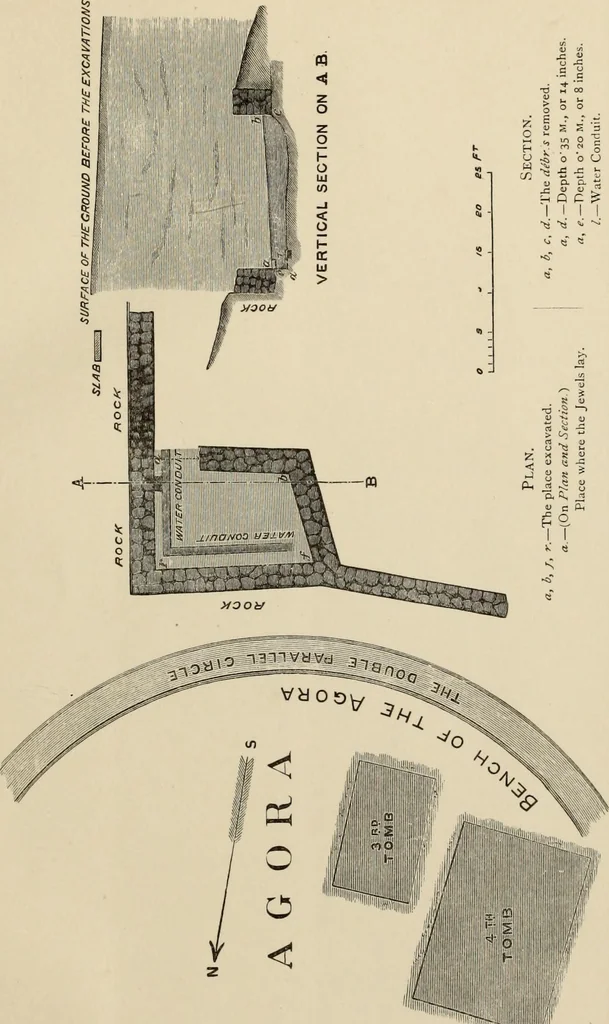 An illustration from Mycenae : a narrative of researches and discoveries at Mycenae and Tiryns, 1878, leaf 527