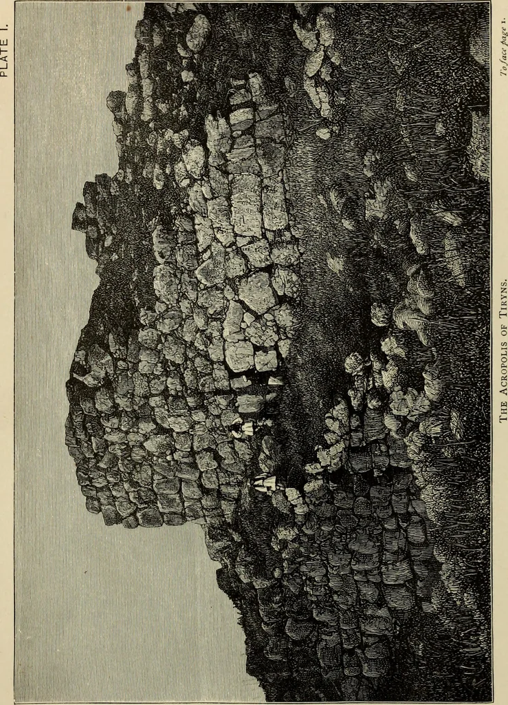 An illustration from Mycenae : a narrative of researches and discoveries at Mycenae and Tiryns, 1878, leaf 75