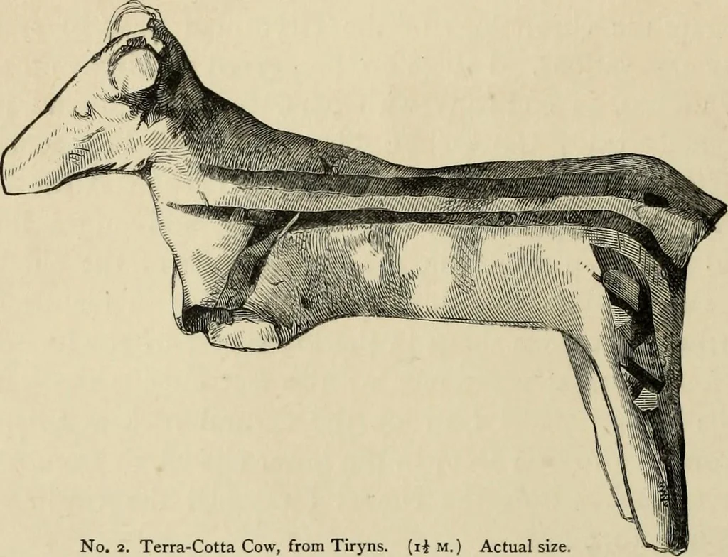 An illustration from Mycenae : a narrative of researches and discoveries at Mycenae and Tiryns, 1878, leaf 85