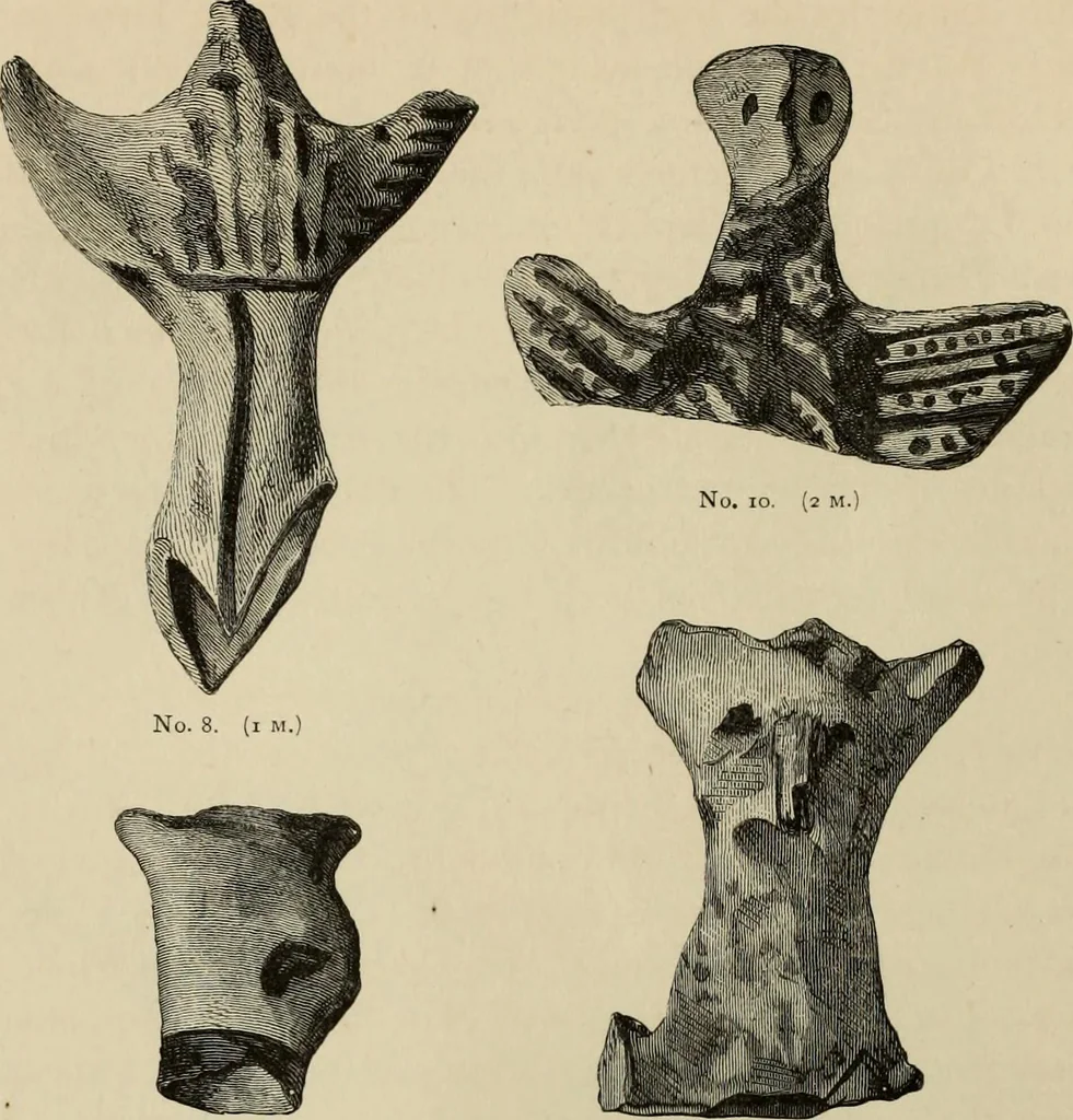 An illustration from Mycenae : a narrative of researches and discoveries at Mycenae and Tiryns, 1878, leaf 87