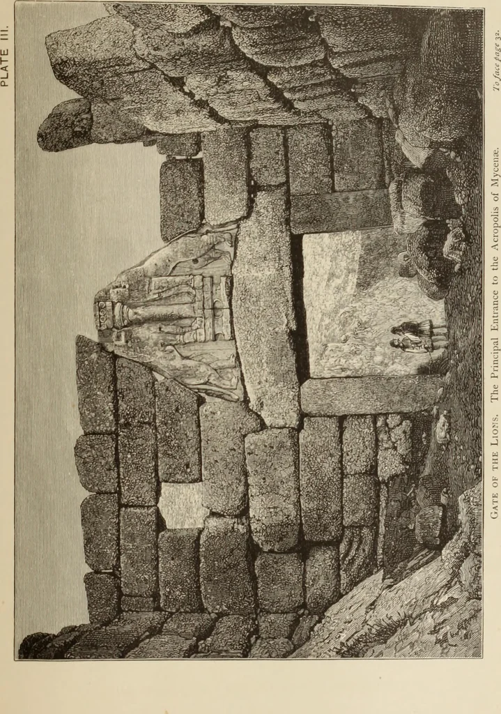 An illustration from Mycen©Œ : a narrative of researches and discoveries at Mycen©Œ and Tiryns, 1878, leaf 114