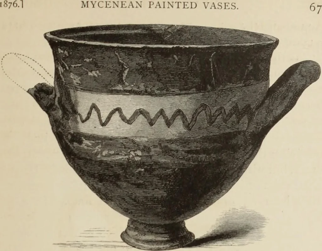An illustration from Mycen©Œ : a narrative of researches and discoveries at Mycen©Œ and Tiryns, 1878, leaf 152