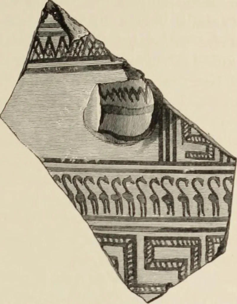 An illustration from Mycen©Œ : a narrative of researches and discoveries at Mycen©Œ and Tiryns, 1878, leaf 188