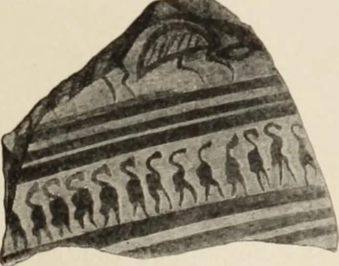 An illustration from Mycen©Œ : a narrative of researches and discoveries at Mycen©Œ and Tiryns, 1878, leaf 188