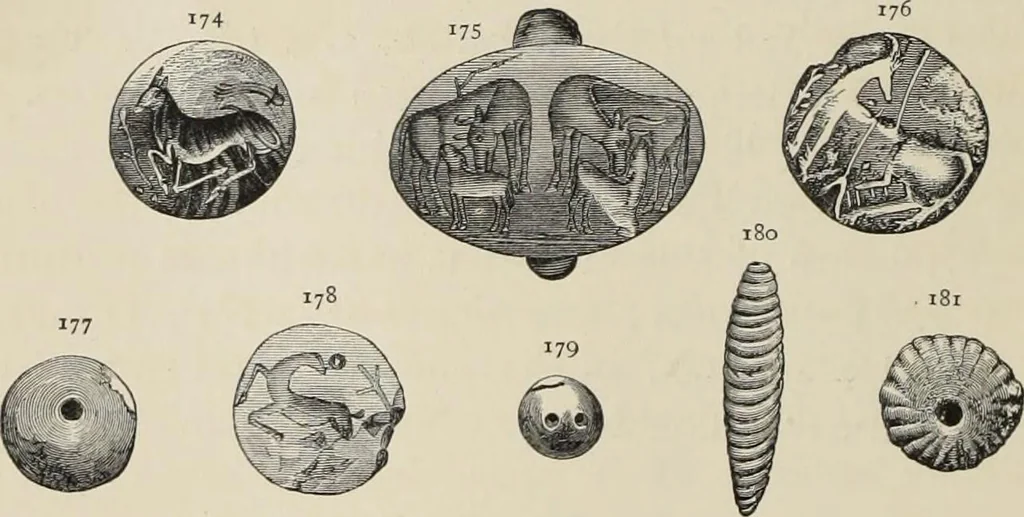 An illustration from Mycen©Œ : a narrative of researches and discoveries at Mycen©Œ and Tiryns, 1878, leaf 197