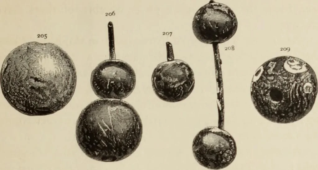 An illustration from Mycen©Œ : a narrative of researches and discoveries at Mycen©Œ and Tiryns, 1878, leaf 206