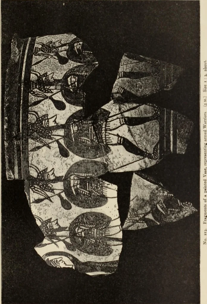 An illustration from Mycen©Œ : a narrative of researches and discoveries at Mycen©Œ and Tiryns, 1878, leaf 220