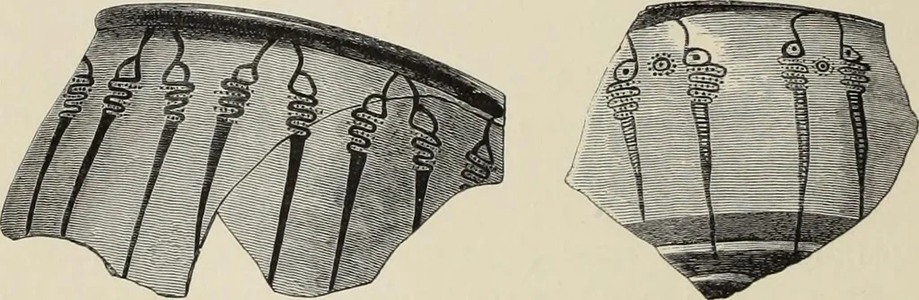 An illustration from Mycen©Œ : a narrative of researches and discoveries at Mycen©Œ and Tiryns, 1878, leaf 225