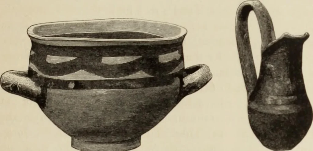 An illustration from Mycen©Œ : a narrative of researches and discoveries at Mycen©Œ and Tiryns, 1878, leaf 252