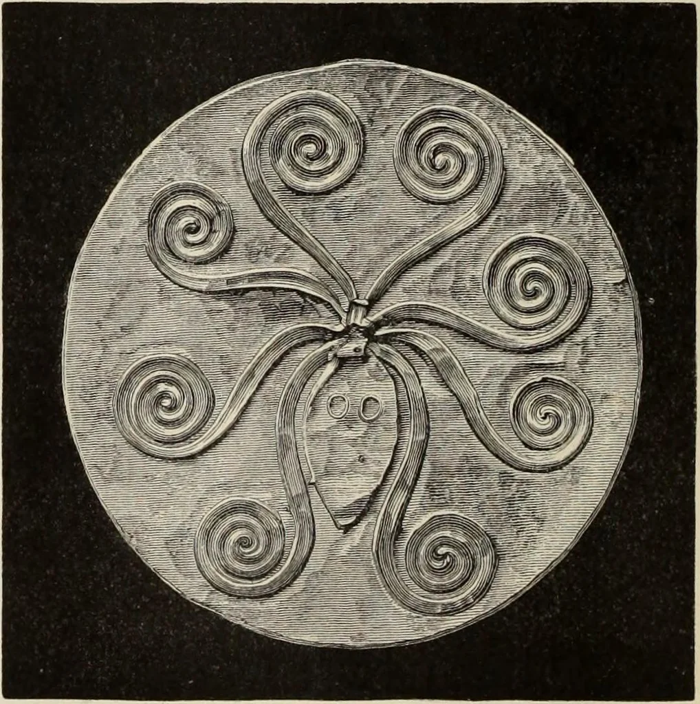 An illustration from Mycen©Œ : a narrative of researches and discoveries at Mycen©Œ and Tiryns, 1878, leaf 255