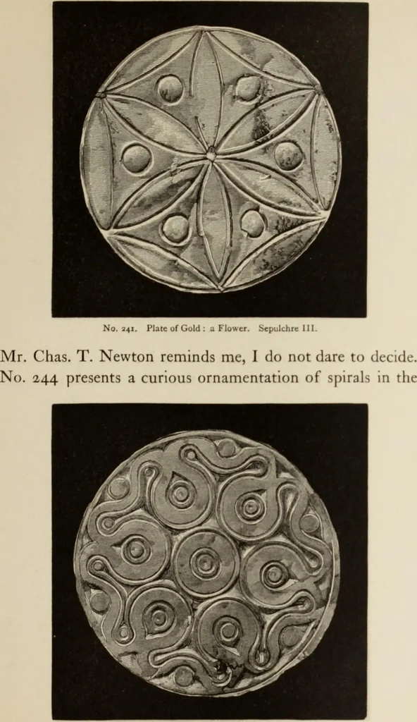 An illustration from Mycen©Œ : a narrative of researches and discoveries at Mycen©Œ and Tiryns, 1878, leaf 256