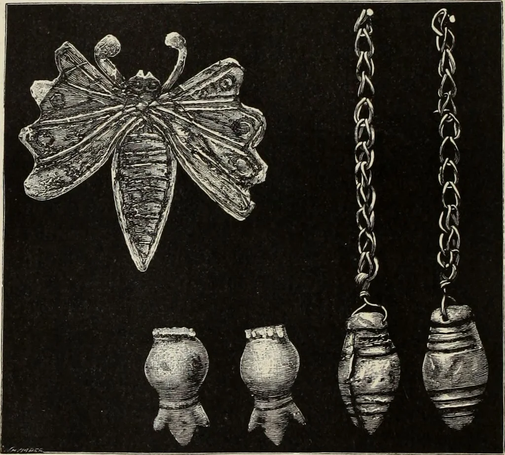 An illustration from Mycen©Œ : a narrative of researches and discoveries at Mycen©Œ and Tiryns, 1878, leaf 265