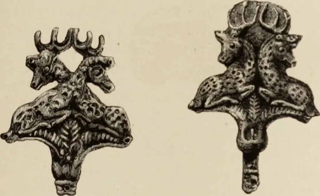 An illustration from Mycen©Œ : a narrative of researches and discoveries at Mycen©Œ and Tiryns, 1878, leaf 268