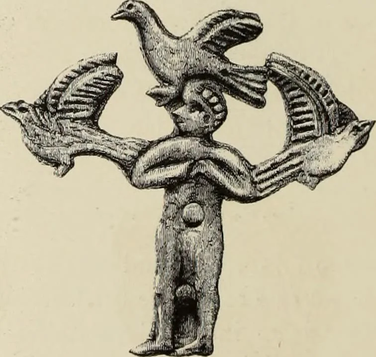 An illustration from Mycen©Œ : a narrative of researches and discoveries at Mycen©Œ and Tiryns, 1878, leaf 269