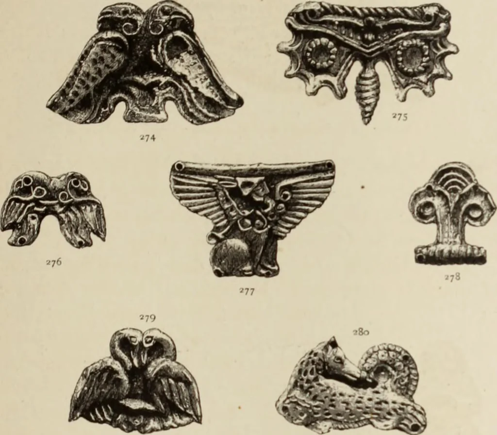 An illustration from Mycen©Œ : a narrative of researches and discoveries at Mycen©Œ and Tiryns, 1878, leaf 272