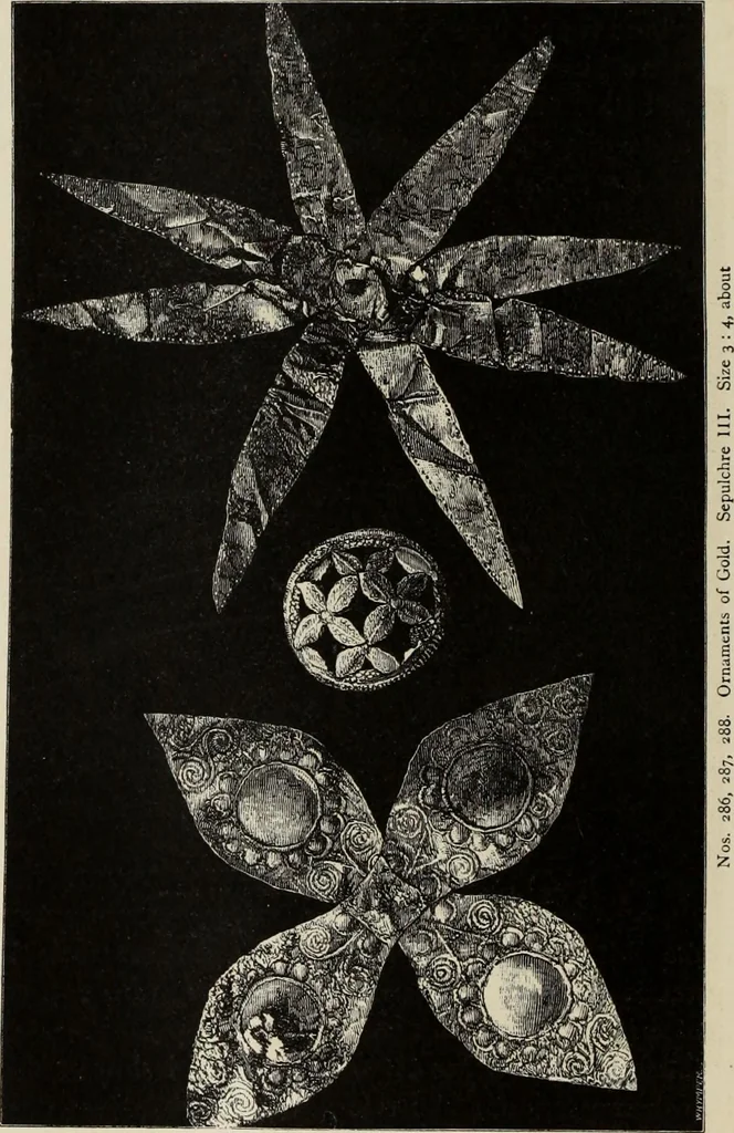 An illustration from Mycen©Œ : a narrative of researches and discoveries at Mycen©Œ and Tiryns, 1878, leaf 279