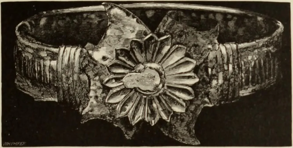 An illustration from Mycen©Œ : a narrative of researches and discoveries at Mycen©Œ and Tiryns, 1878, leaf 316