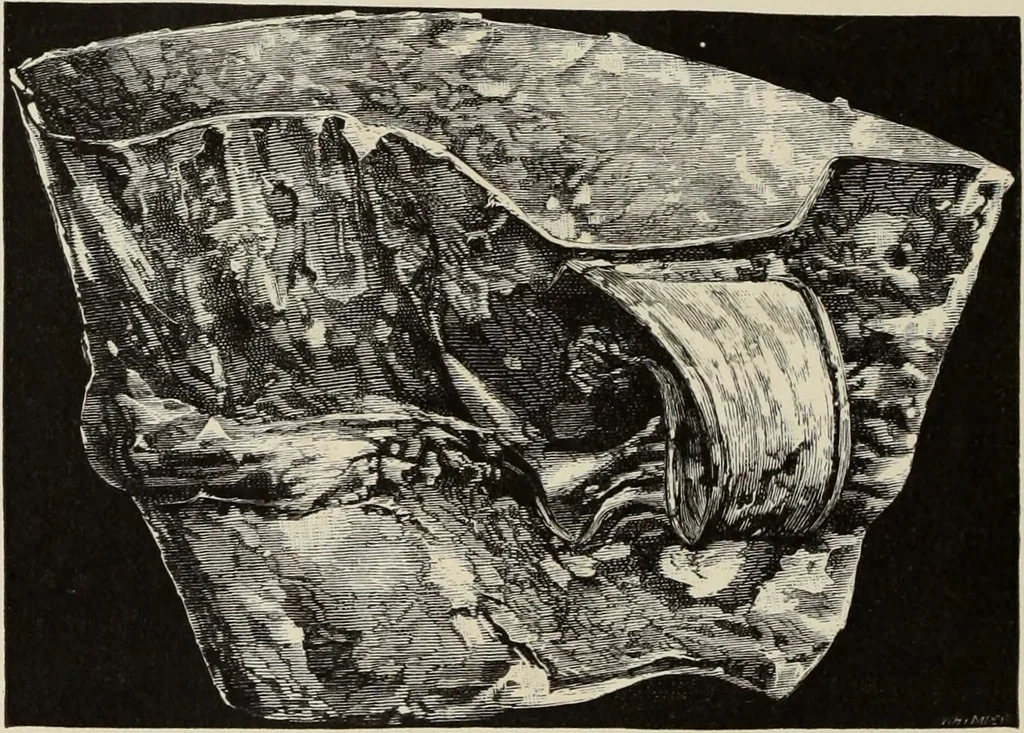 An illustration from Mycen©Œ : a narrative of researches and discoveries at Mycen©Œ and Tiryns, 1878, leaf 325