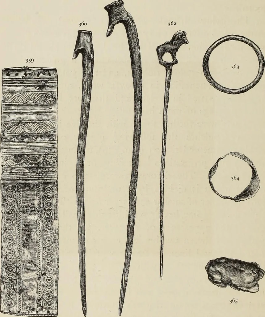 An illustration from Mycen©Œ : a narrative of researches and discoveries at Mycen©Œ and Tiryns, 1878, leaf 339