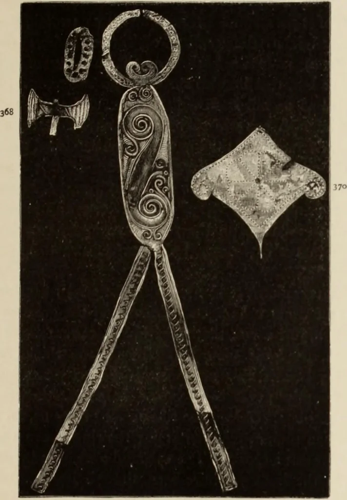 An illustration from Mycen©Œ : a narrative of researches and discoveries at Mycen©Œ and Tiryns, 1878, leaf 342