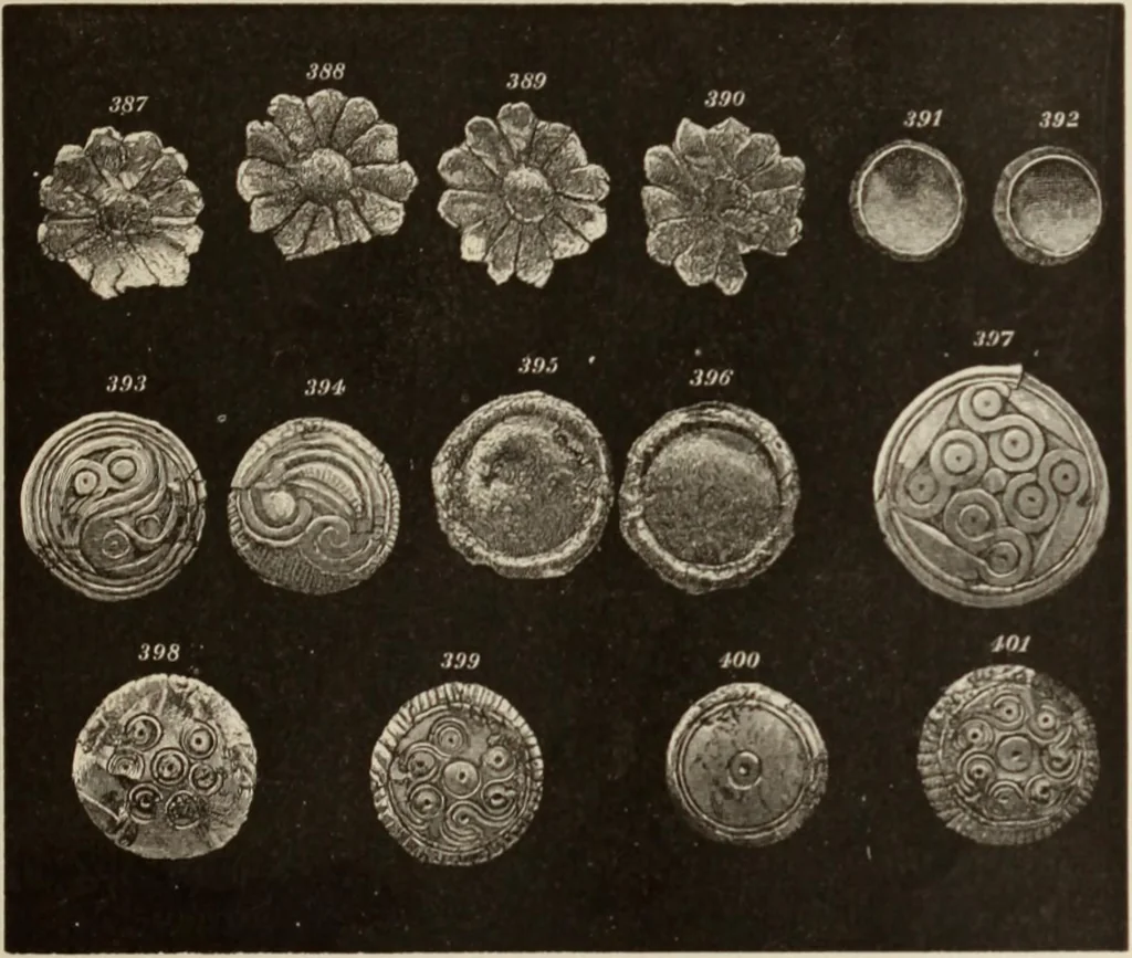 An illustration from Mycen©Œ : a narrative of researches and discoveries at Mycen©Œ and Tiryns, 1878, leaf 352