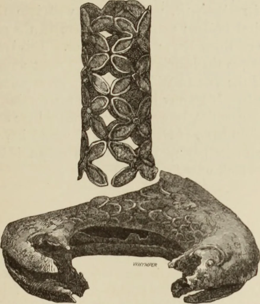 An illustration from Mycen©Œ : a narrative of researches and discoveries at Mycen©Œ and Tiryns, 1878, leaf 376