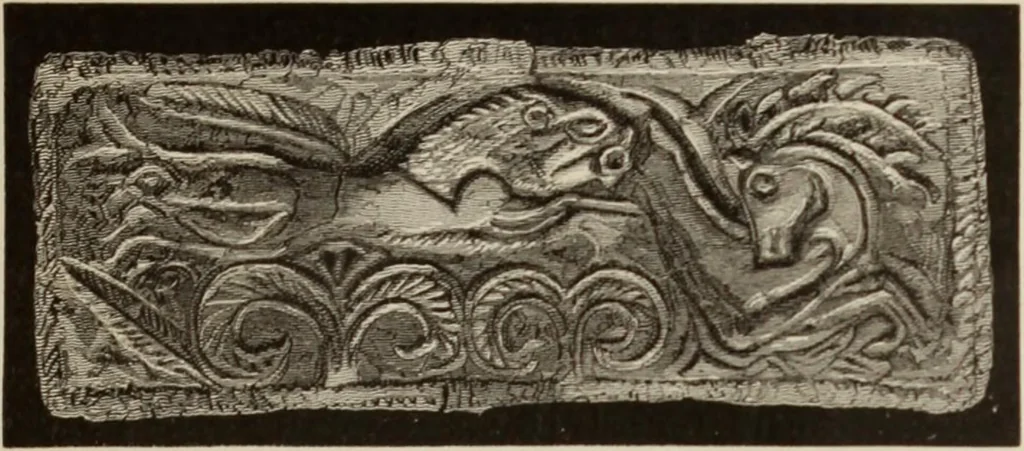 An illustration from Mycen©Œ : a narrative of researches and discoveries at Mycen©Œ and Tiryns, 1878, leaf 398
